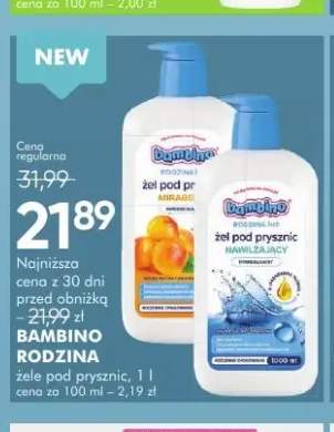 Żel pod prysznic Bambino Rodzina Mirabelka +1 wariant