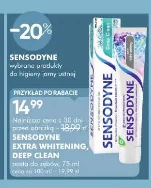 Pasta do zębów Sensodyne Extra Whitening +1 wariant