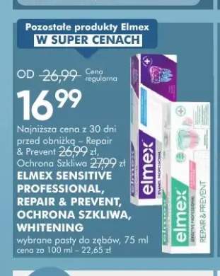 Pasta do zębów Elmex Sensitive Professional Repair & Prevent +3 warianty