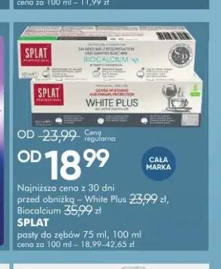 Pasta do zębów Splat Professional White Plus +1 wariant