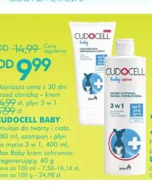 Emulsja do twarzy i ciała Cudocell Baby +2 warianty