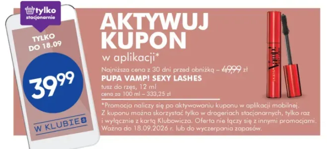 Tusz do rzęs Pupa Vamp! Sexy Lashes