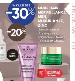 Dermokosmetyki do pielęgnacji, oczyszczania twarzy i ciała oraz włosów Hair, Merveillance, Men, Nuxuriance, Zinc Nuxe