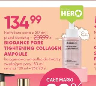 Kolagenowa ampułka do twarzy zwężająca pory Pore Tightening Collagen Ampoule Biodance