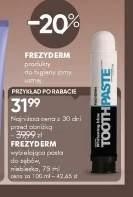 Wybielająca pasta do zębów niebieska Frezyderm