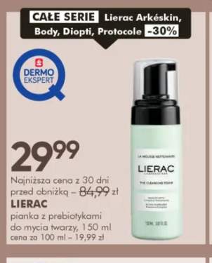 Pianka z prebiotykami do mycia twarzy Lierac