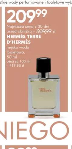 Męska woda toaletowa Hermès Terre D'Hermès