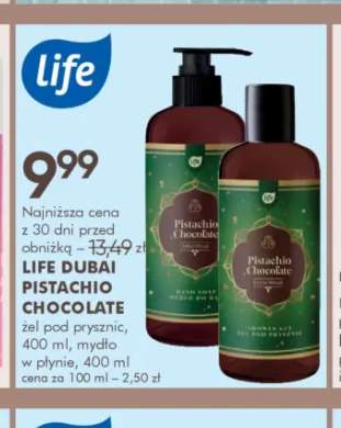 Żel pod prysznic Life Dubai Pistachio Chocolate +1 wariant