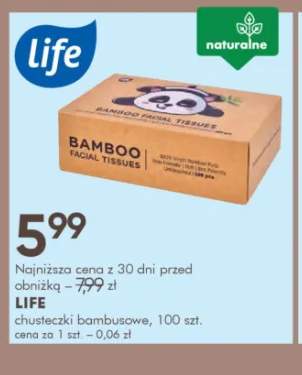 Chusteczki bambusowe Life