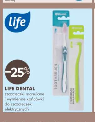 Szczoteczki manualne i wymienne końcówki do szczoteczek elektrycznych Life Dental