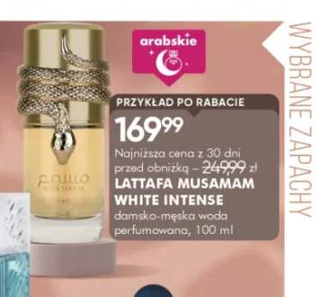 Woda perfumowana damsko-męska Lattafa Musamam White Intense