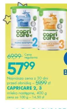 Mleko następne 2 Capricare +1 wariant
