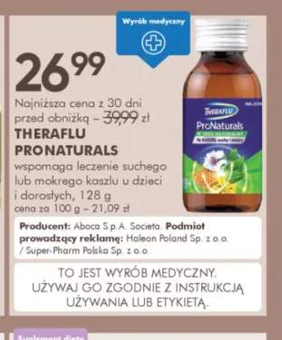 Syrop Theraflu ProNaturals