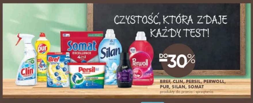 Produkty do prania i sprzątania Bref, Clin, Persil, Perwoll, Pur, Silan, Somat