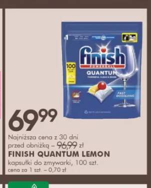 Kapsułki do zmywarki Finish Quantum Lemon