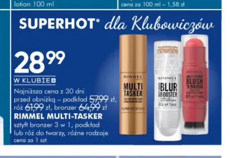Sztyft bronzer 3 w 1 Rimmel Multi-Tasker +2 warianty