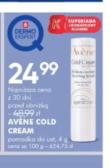 Pomadka do ust Avène Cold Cream
