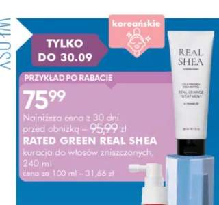 Kuracja do włosów zniszczonych Real Shea Rated Green