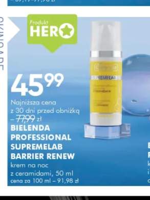 Krem na noc z ceramidami Bielenda Professional Supremelab Barrier Renew
