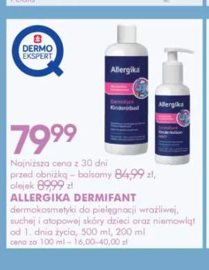 Balsam dla dzieci Allergika Dermifant 200 ml +1 wariant