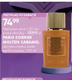 Damsko-męska woda perfumowana Paris Corner Molten Caramel