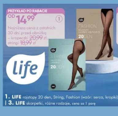 Rajstopy damskie Fashion 20 den Life +1 wariant