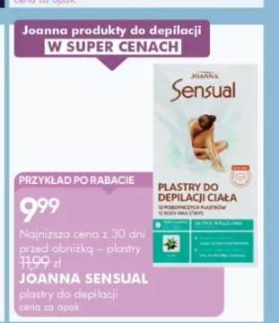 Plastry do depilacji ciała Joanna Sensual