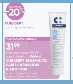 Pasta do zębów Curasept Biosmalto Caries Abrasion & Erosion