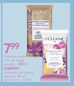 Chusteczki do higieny intymnej Pure Cleanic +1 wariant