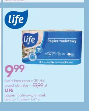 Papier toaletowy Life 6-pak
