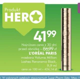 Maskara Volume Million Lashes Panorama Black L'Oréal Paris