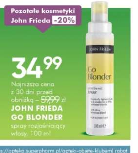 Go Blonder spray rozjaśniający włosy John Frieda