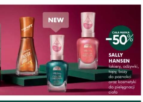 Lakiery, odżywki, topy, bazy do paznokci oraz kosmetyki do pielęgnacji ciała Sally Hansen