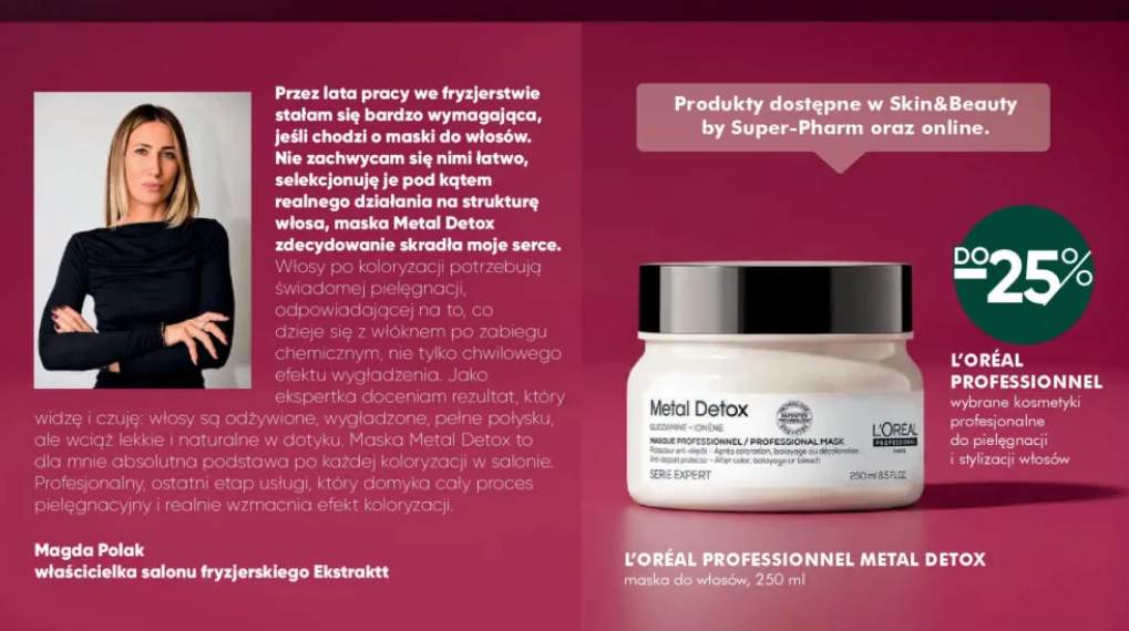 Maska do włosów L'Oréal Professionnel Metal Detox