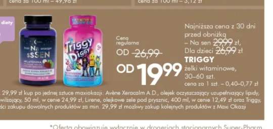Żelki witaminowe na spokojny sen Triggy +1 wariant
