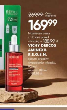 Serum przeciw wypadaniu włosów Vichy Dercos Aminexil R.E.G.E.N.