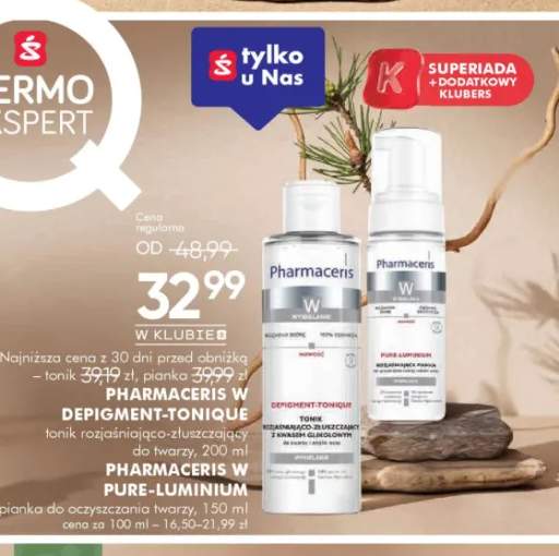 Tonik rozjaśniająco-złuszczający do twarzy Pharmaceris W Depigment-Tonique +1 wariant