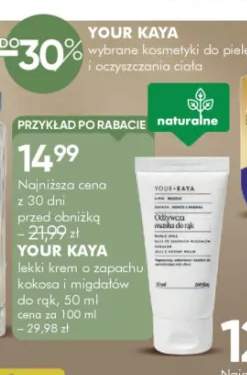 Lekki krem o zapachu kokosa i migdałów do rąk Your Kaya