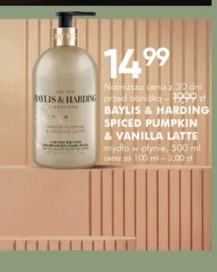 Baylis & Harding Spiced Pumpkin & Vanilla Latte mydło w płynie