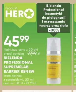 Krem na noc z ceramidami Bielenda Professional Supremelab Barrier Renew