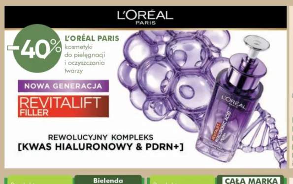 Kosmetyki do pielęgnacji i oczyszczania twarzy Revitalift Filler L'Oréal Paris