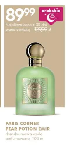 Damsko-męska woda perfumowana Paris Corner Pear Potion Emir