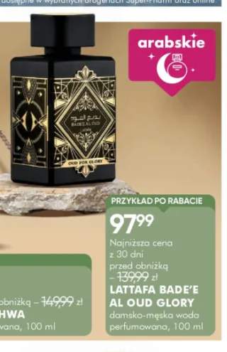 Damsko-męska woda perfumowana Lattafa Bade'e Al Oud Glory