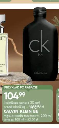 Męska woda toaletowa Calvin Klein Be