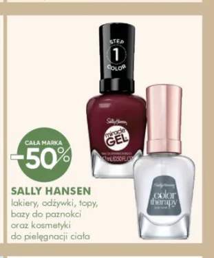 Lakiery, odżywki, topy, bazy do paznokci oraz kosmetyki do pielęgnacji ciała Sally Hansen