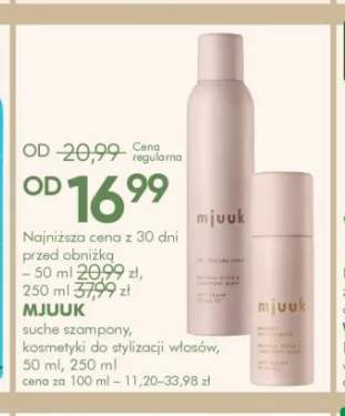 Suche szampony, kosmetyki do stylizacji włosów Mjuuk