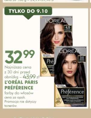 Farba do włosów L'Oréal Paris Préférence 3,0 Brasilia +1 wariant