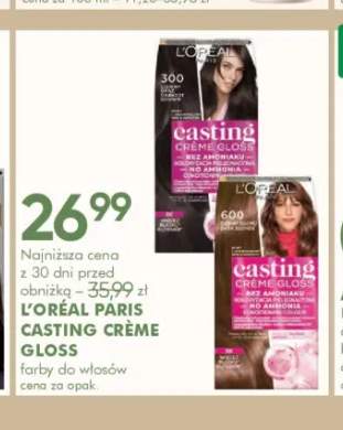 Farba do włosów L'Oréal Paris Casting Crème Gloss 300 Ciemny Brąz +1 wariant