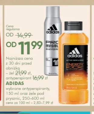 Antyperspiranty i żele pod prysznic Adidas