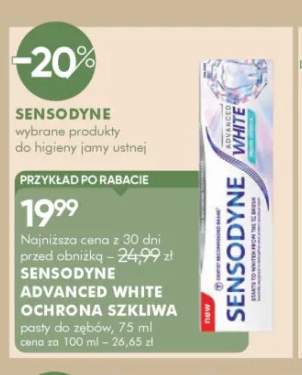 Pasta do zębów Sensodyne Advanced White ochrona szkliwa